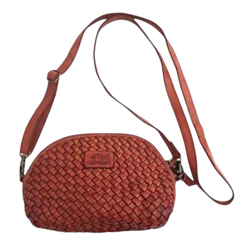 Milo Elegant Woven Genuine Leather CANADA Crossbody Bag - Great Condition